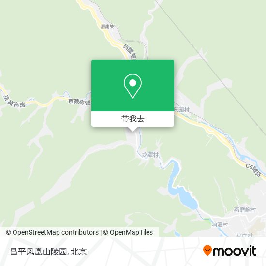 昌平凤凰山陵园地图