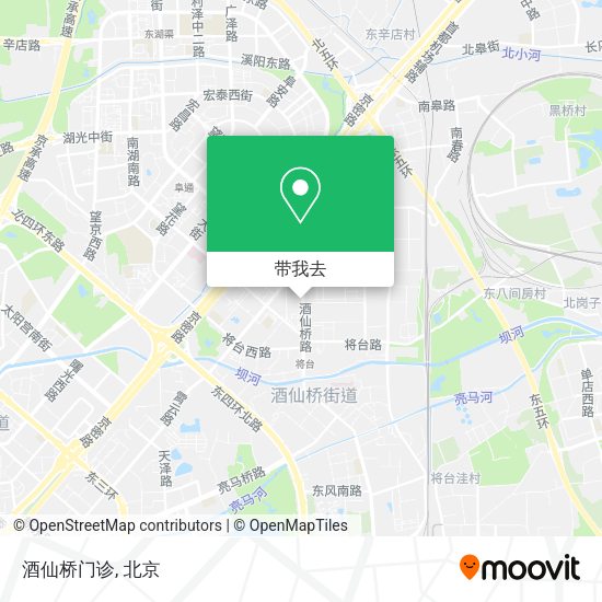 酒仙桥门诊地图