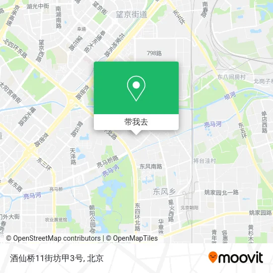 酒仙桥11街坊甲3号地图