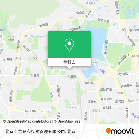 北京上善易和投资管理有限公司地图
