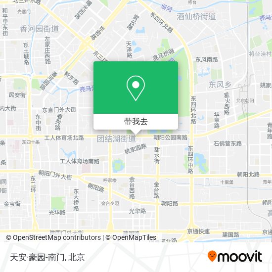 天安·豪园-南门地图