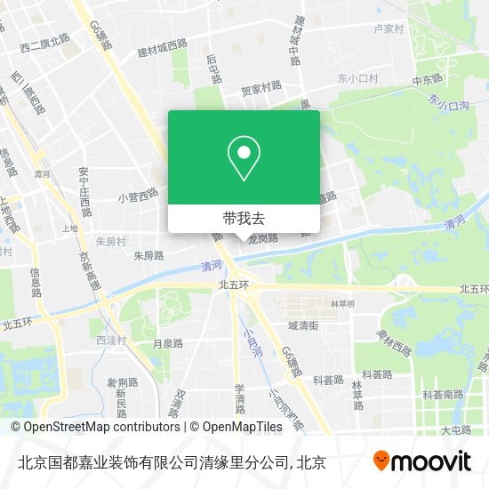 北京国都嘉业装饰有限公司清缘里分公司地图