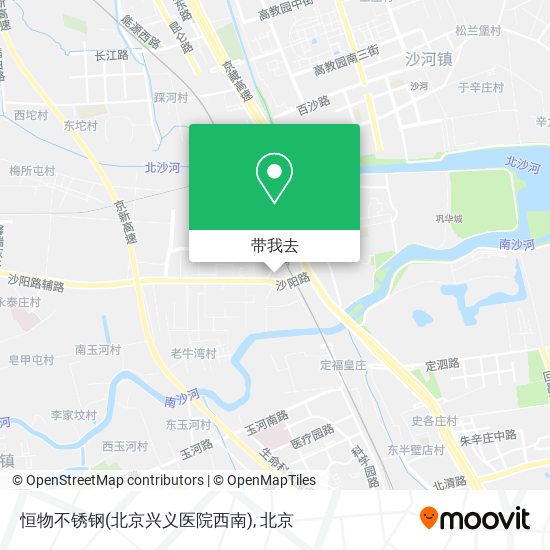 恒物不锈钢(北京兴义医院西南)地图