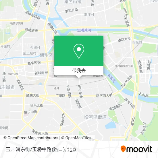 玉带河东街/玉桥中路(路口)地图