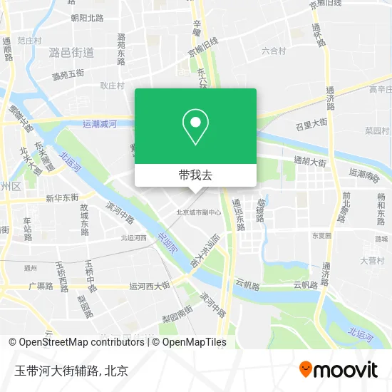 玉带河大街辅路地图