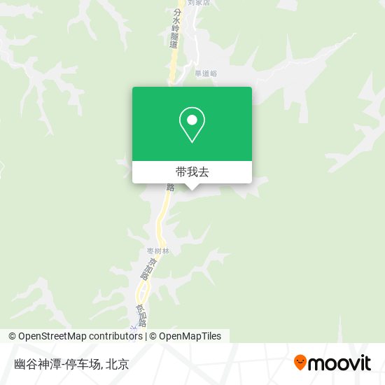 幽谷神潭-停车场地图