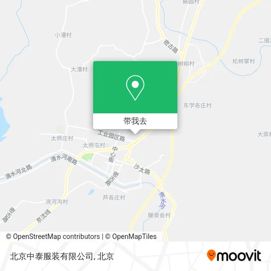 北京中泰服装有限公司地图