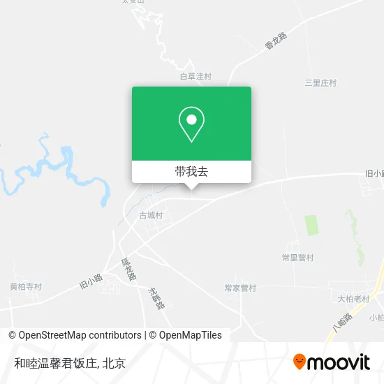 和睦温馨君饭庄地图