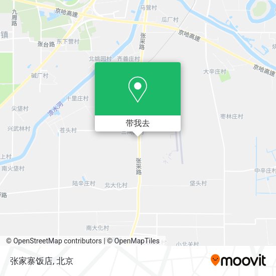 张家寨饭店地图