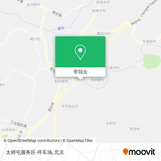 太师屯服务区-停车场地图