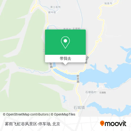 雾雨飞虹谷风景区-停车场地图