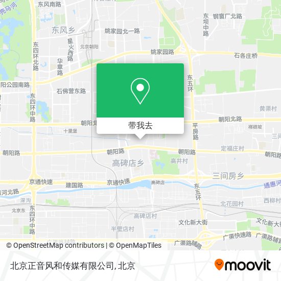 北京正音风和传媒有限公司地图