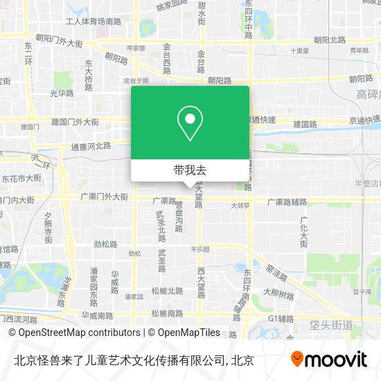 北京怪兽来了儿童艺术文化传播有限公司地图