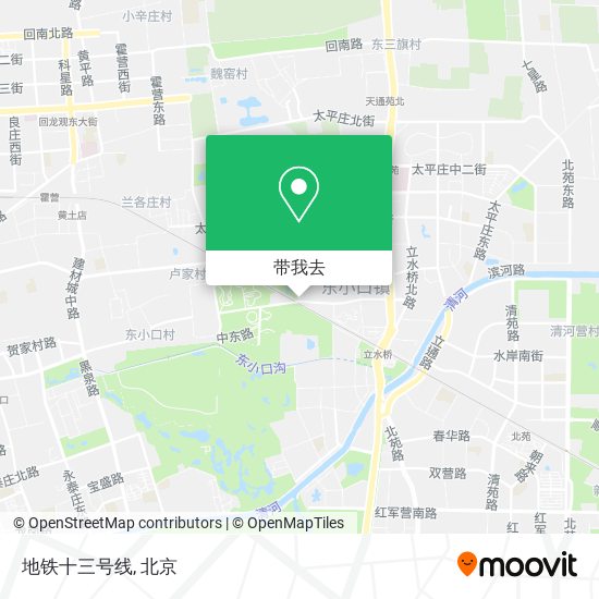地铁十三号线地图