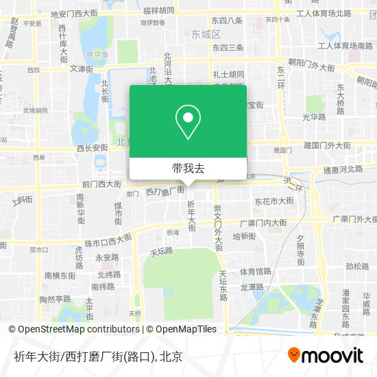 祈年大街/西打磨厂街(路口)地图