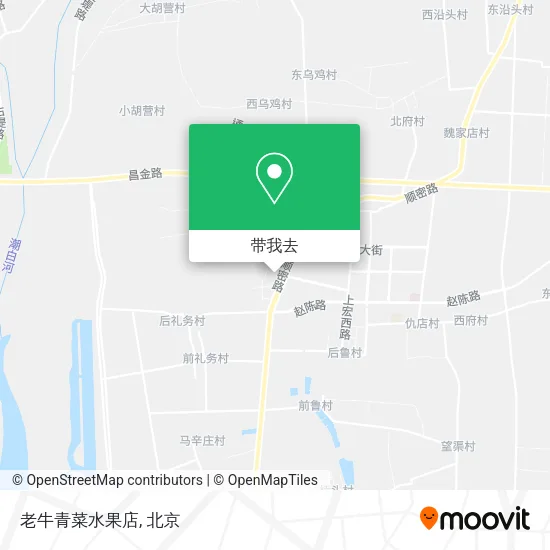 老牛青菜水果店地图