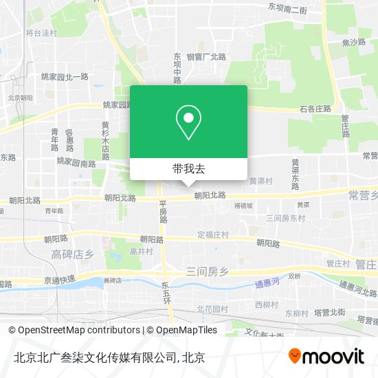 北京北广叁柒文化传媒有限公司地图