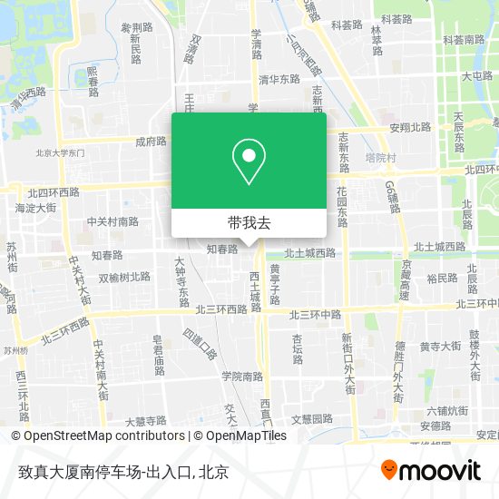 致真大厦南停车场-出入口地图