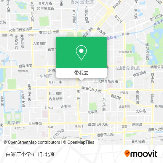 白家庄小学-正门地图