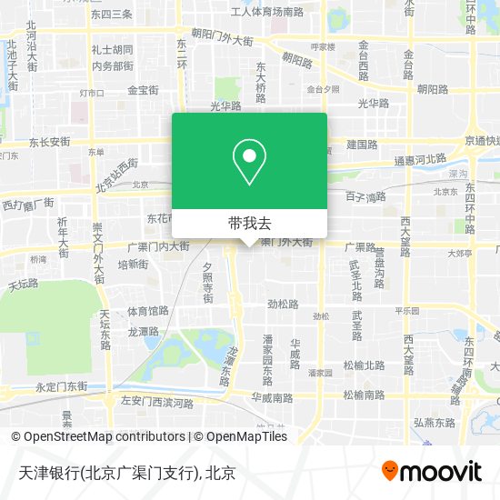 天津银行(北京广渠门支行)地图