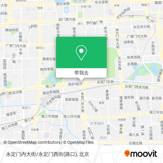 永定门内大街/永定门西街(路口)地图