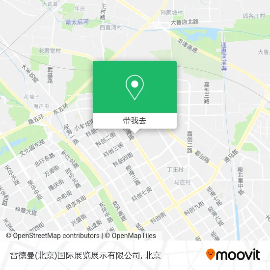 雷德曼(北京)国际展览展示有限公司地图