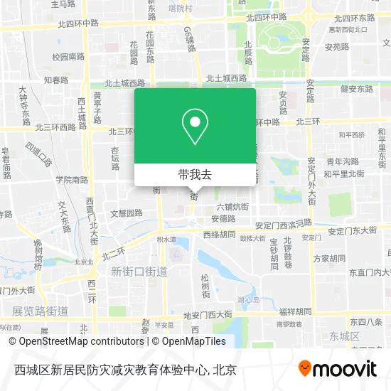 西城区新居民防灾减灾教育体验中心地图