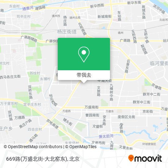 669路(万盛北街-大北窑东)地图