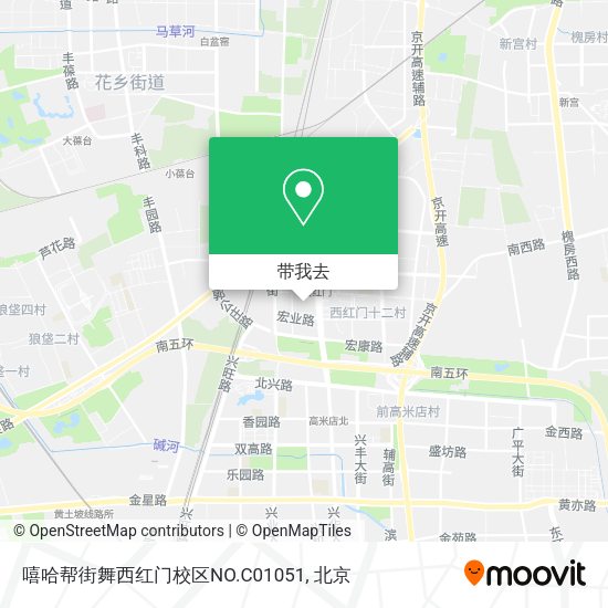 嘻哈帮街舞西红门校区NO.C01051地图