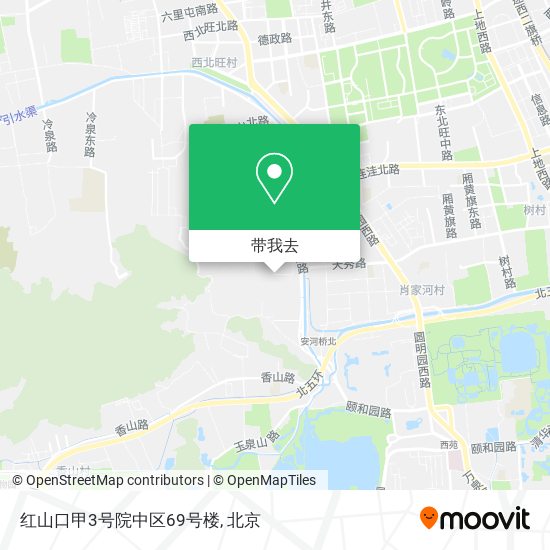 红山口甲3号院中区69号楼地图