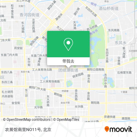 农展馆南里NO11号地图