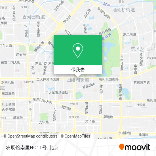 农展馆南里NO11号地图