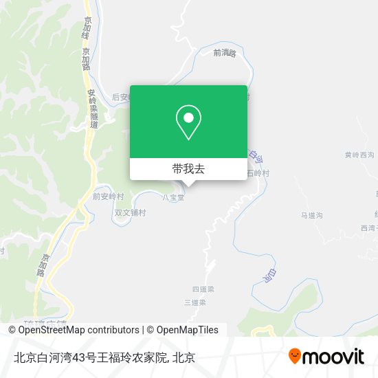 北京白河湾43号王福玲农家院地图