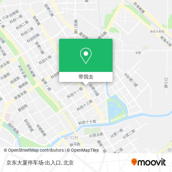 京东大厦停车场-出入口地图