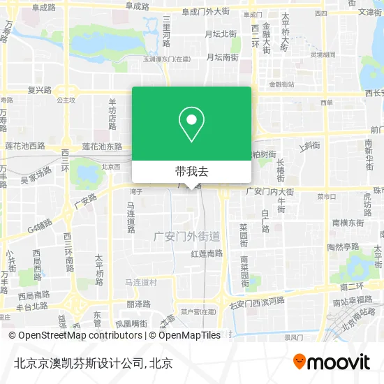 北京京澳凯芬斯设计公司地图