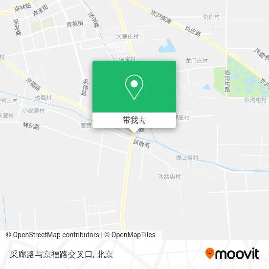采廊路与京福路交叉口地图