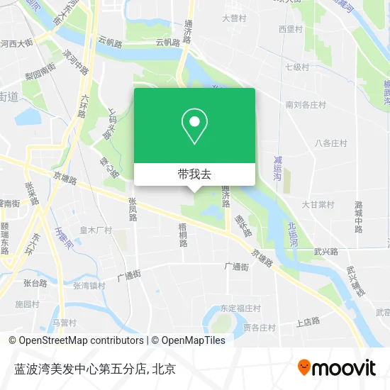 蓝波湾美发中心第五分店地图