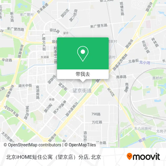 北京iHOME短住公寓（望京店）分店地图