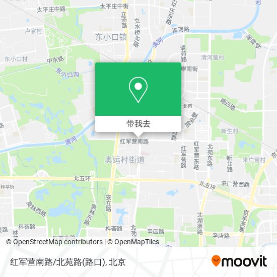 红军营南路/北苑路(路口)地图