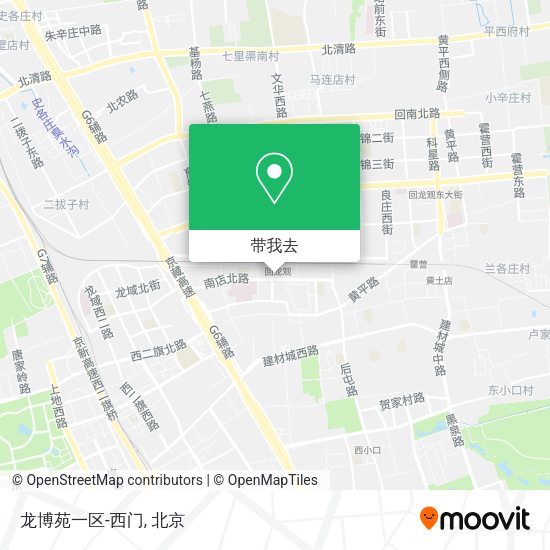 龙博苑一区-西门地图