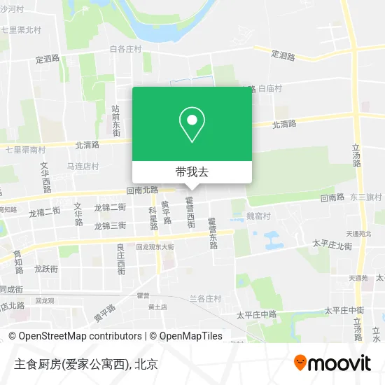 主食厨房(爱家公寓西)地图