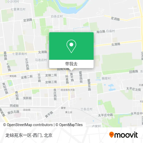龙锦苑东一区-西门地图