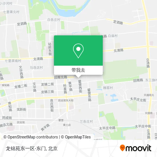 龙锦苑东一区-东门地图