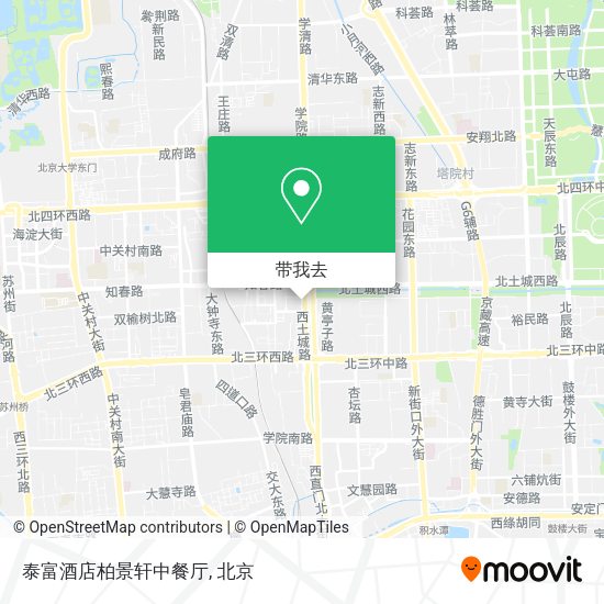 泰富酒店柏景轩中餐厅地图