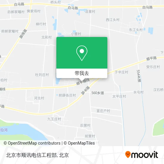 北京市顺讯电信工程部地图