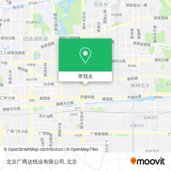 北京广商达纸业有限公司地图