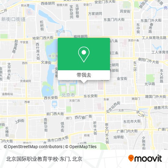 北京国际职业教育学校-东门地图