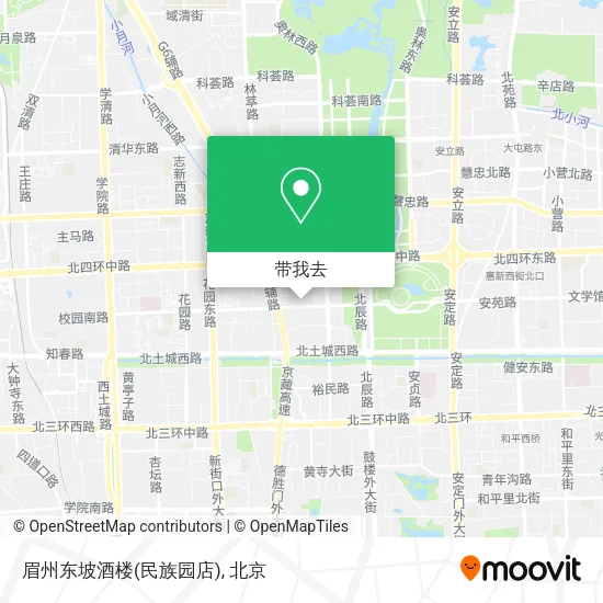 眉州东坡酒楼(民族园店)地图