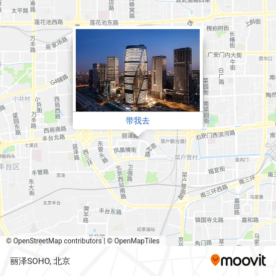 丽泽SOHO地图