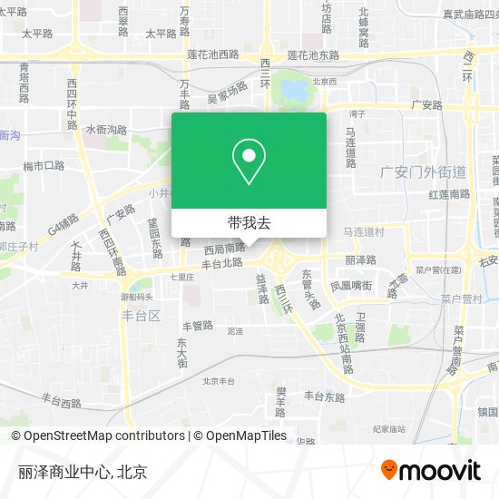 丽泽商业中心地图